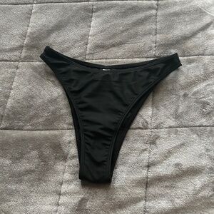 NWT plain black bikini bottom